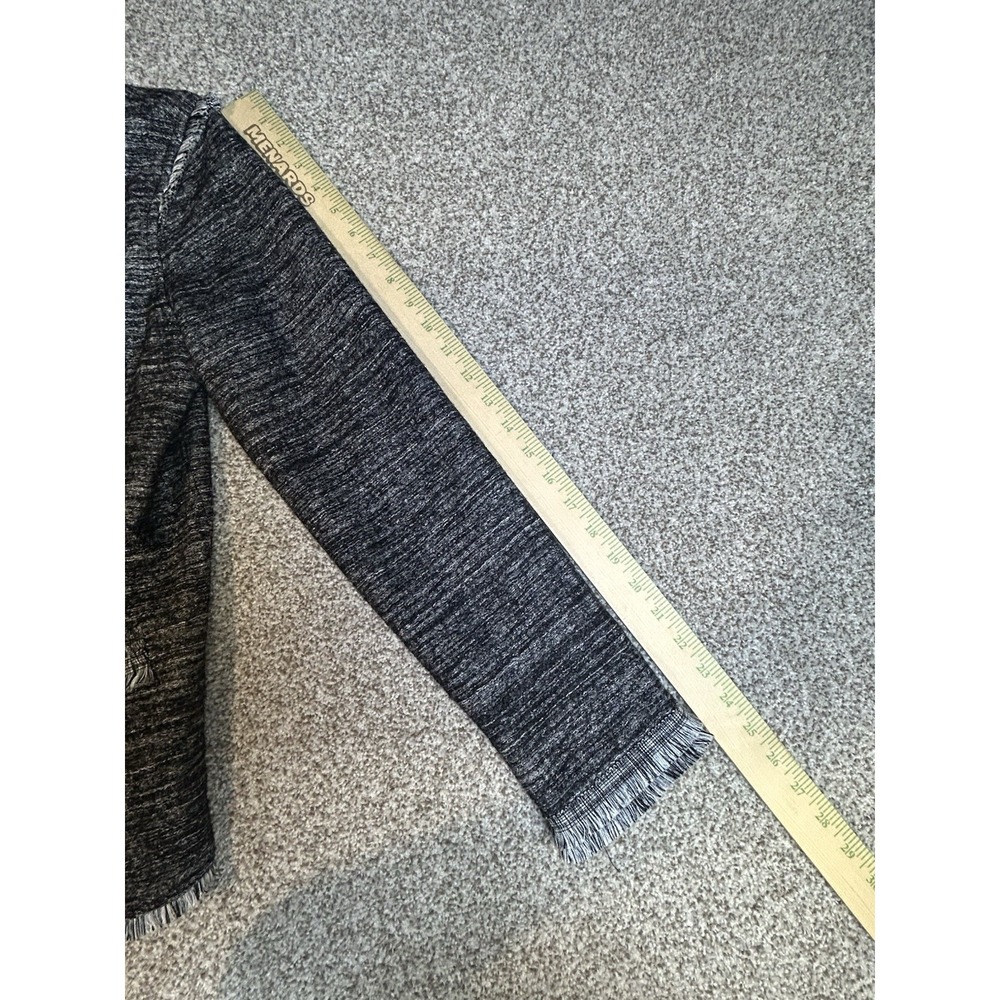 Banana Republic Women's Tweed Blazer Jacket M Grey - Picture 6 of 11